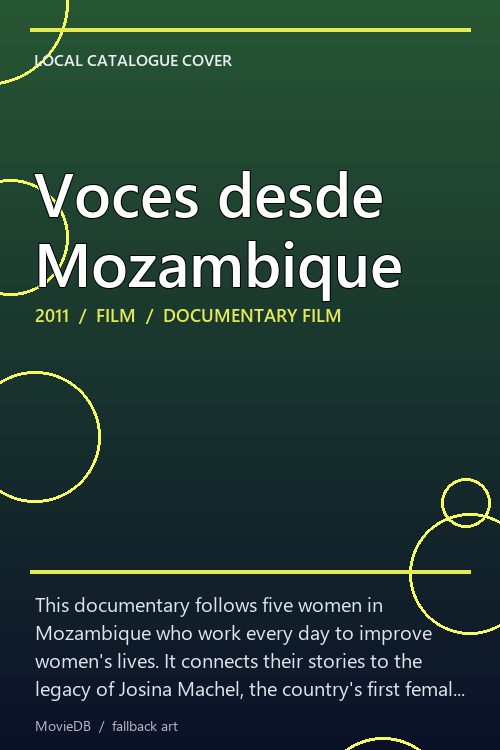 Voces desde Mozambique poster