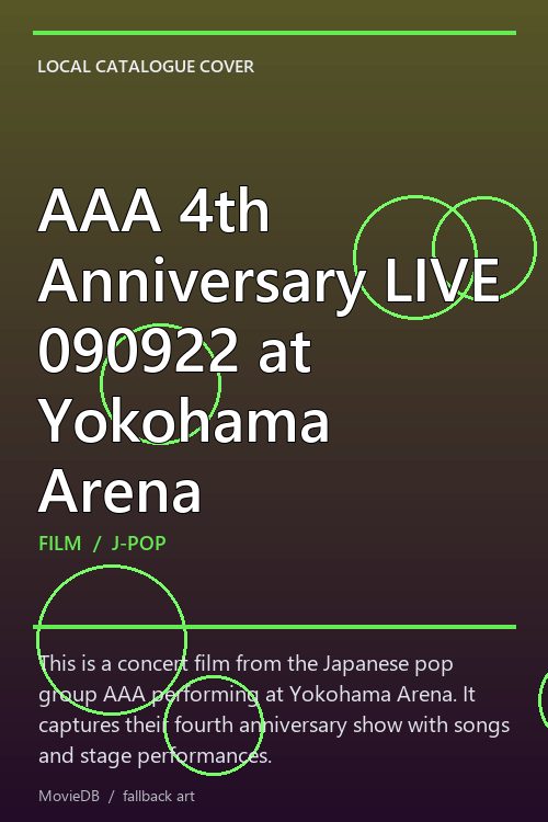 AAA 4th Anniversary LIVE 090922 at Yokohama Arena poster