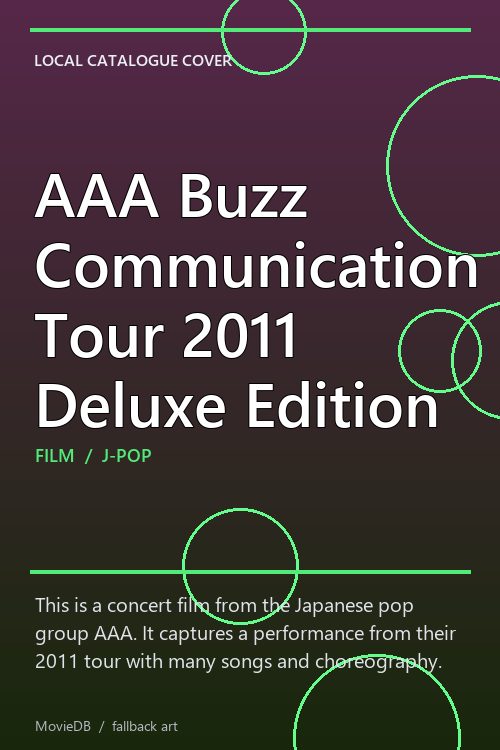 AAA Buzz Communication Tour 2011 Deluxe Edition poster