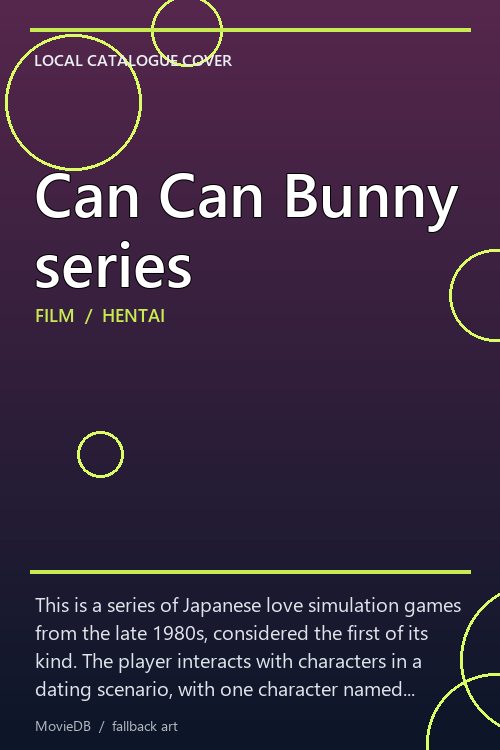 Can Can Bunny series poster