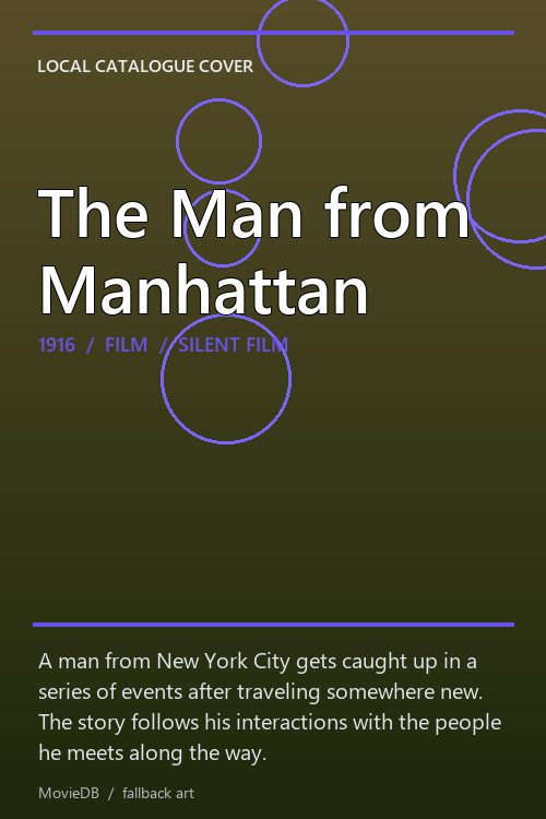 The Man from Manhattan poster
