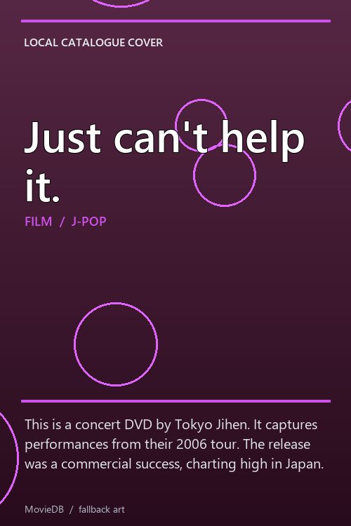 Just can't help it. poster