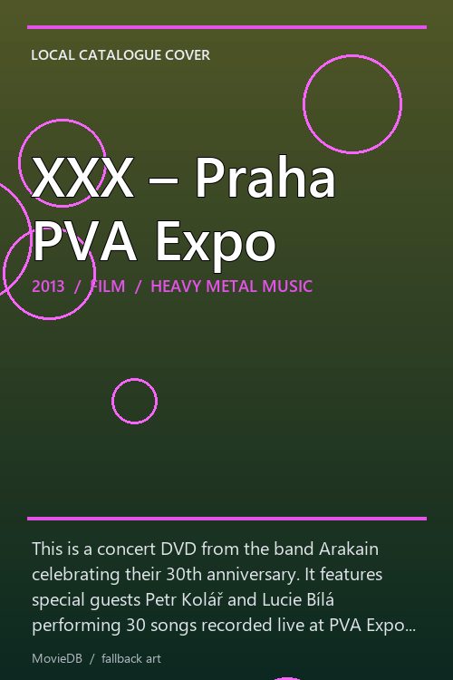 XXX – Praha PVA Expo poster