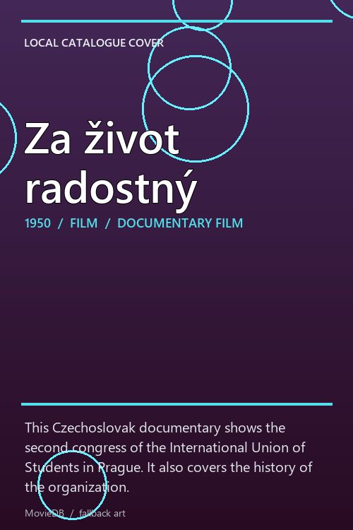 Za život radostný poster