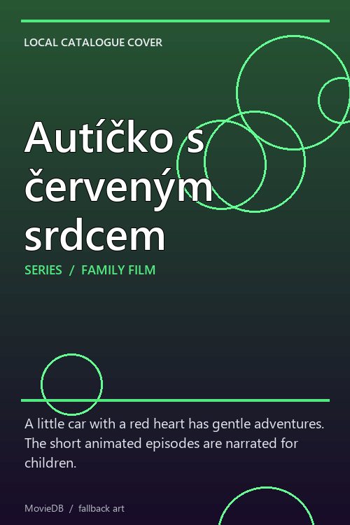 Autíčko s červeným srdcem poster