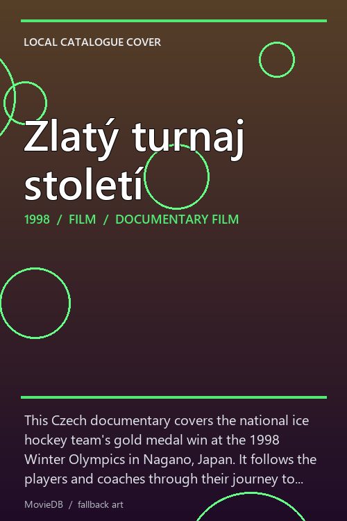 Zlatý turnaj století poster