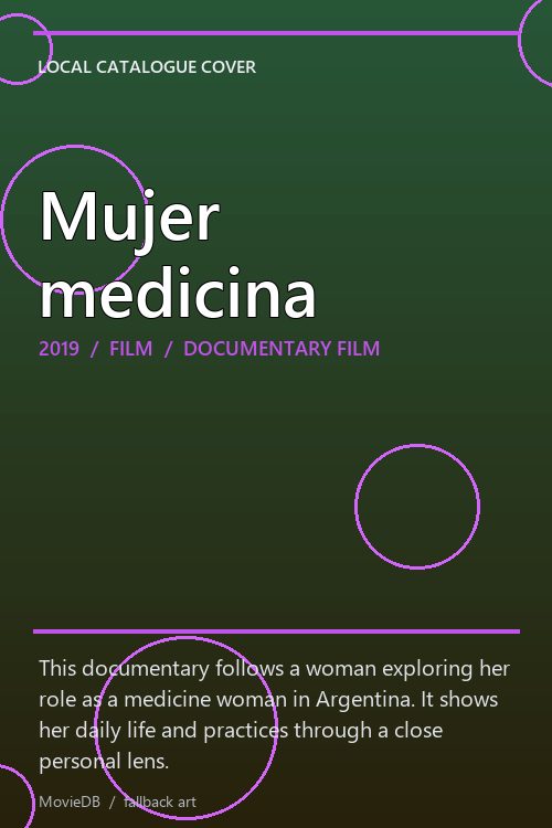 Mujer medicina poster