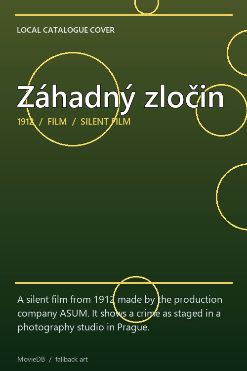 Záhadný zločin poster