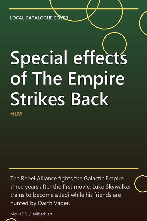 Special effects of The Empire Strikes Back poster