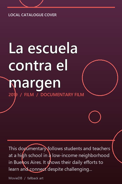 La escuela contra el margen poster