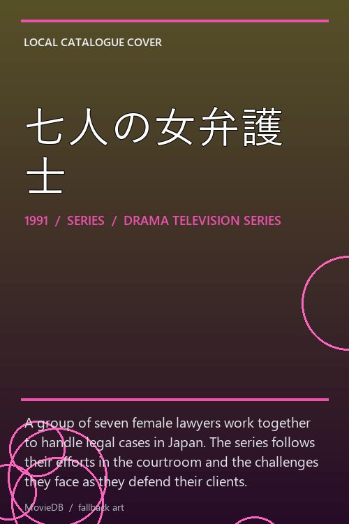 七人の女弁護士 poster