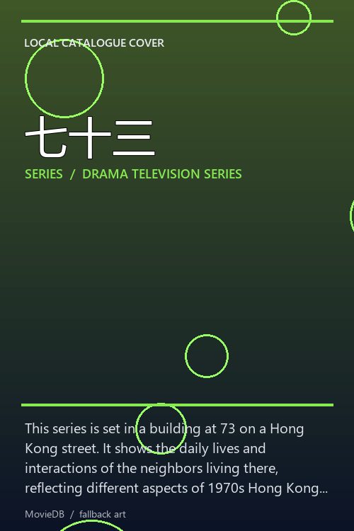 七十三 poster