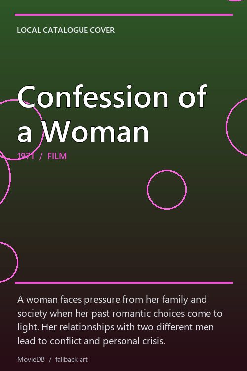 Confession of a Woman poster