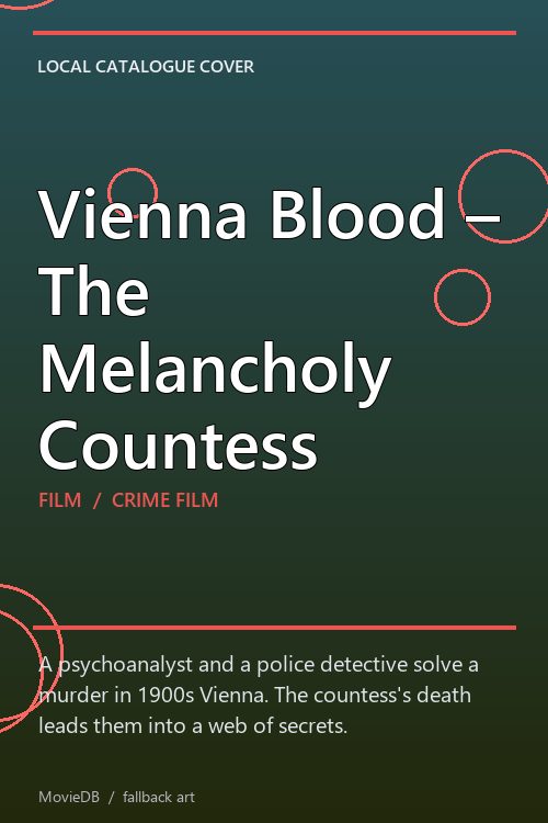 Vienna Blood – The Melancholy Countess poster