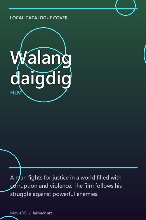 Walang daigdig poster