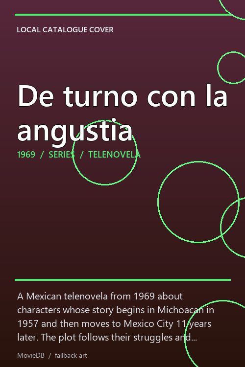 De turno con la angustia poster