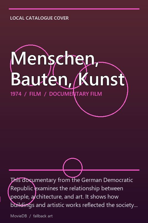 Menschen, Bauten, Kunst poster