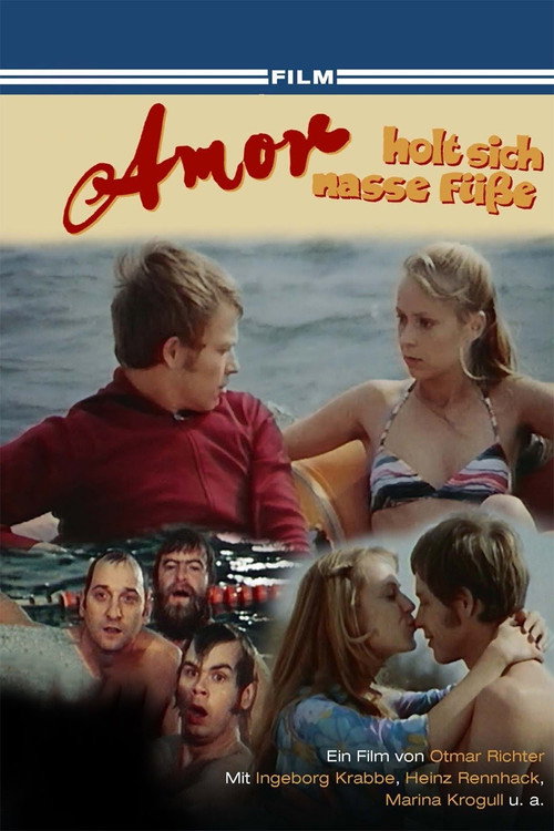 Amor holt sich nasse Füße poster