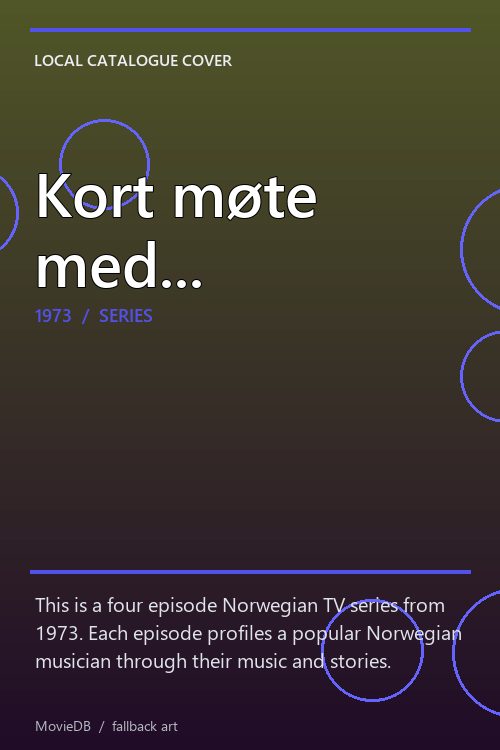 Kort møte med... poster