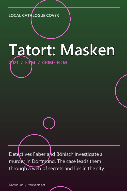 Tatort: Masken poster