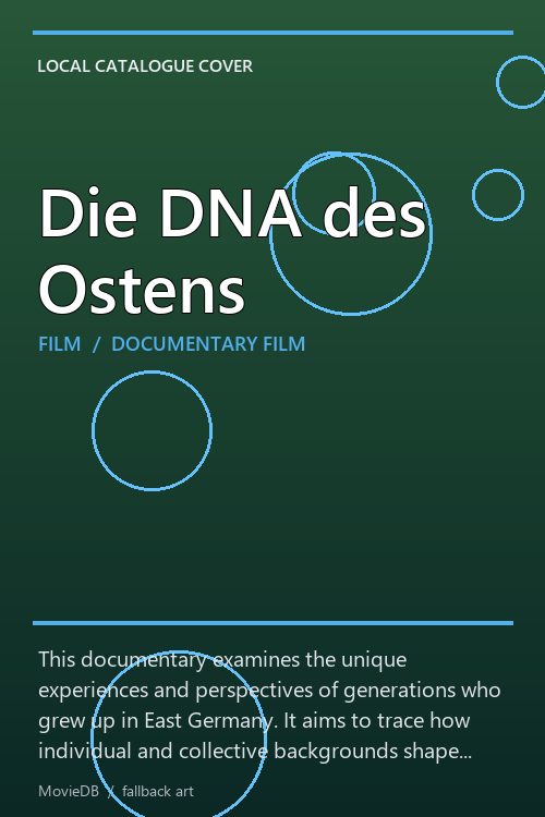 Die DNA des Ostens poster