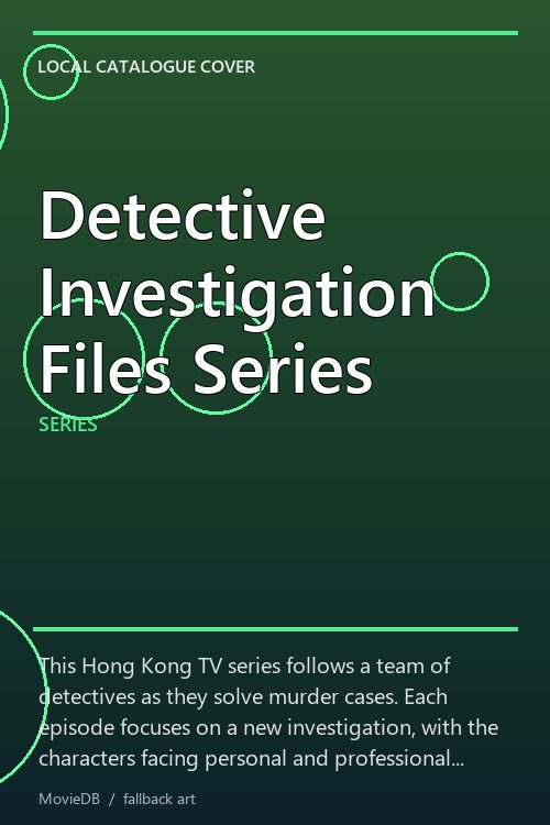 Detective Investigation Files Series poster