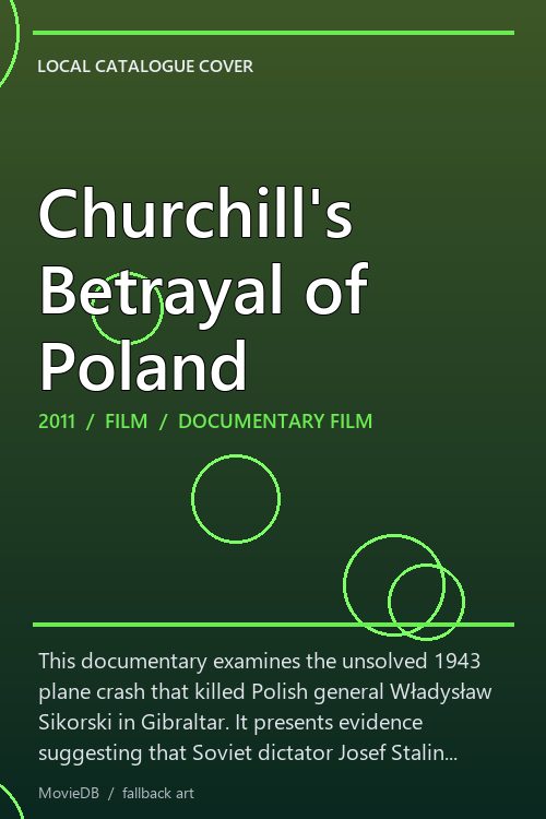 Churchill's Betrayal of Poland poster