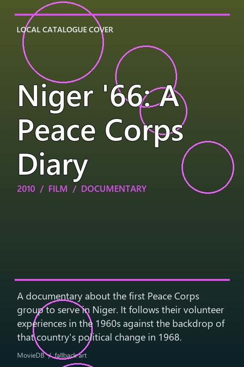 Niger '66: A Peace Corps Diary poster