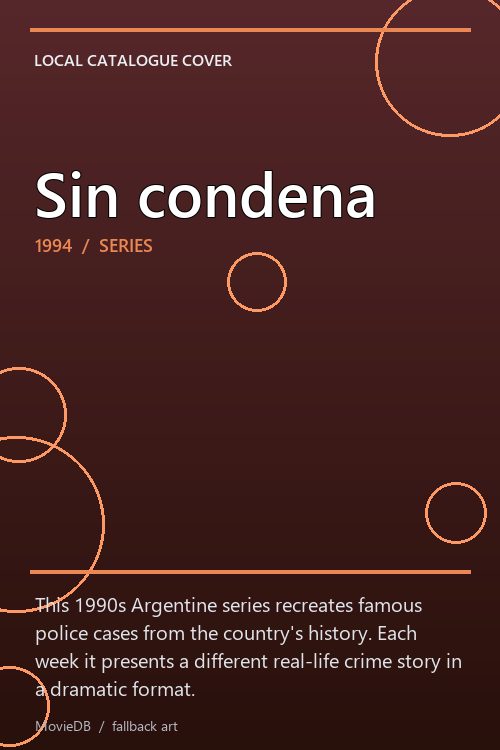Sin condena poster