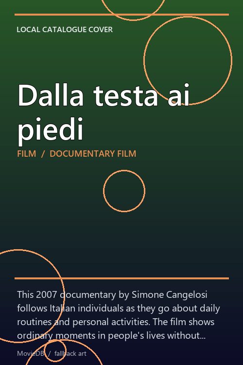 Dalla testa ai piedi poster