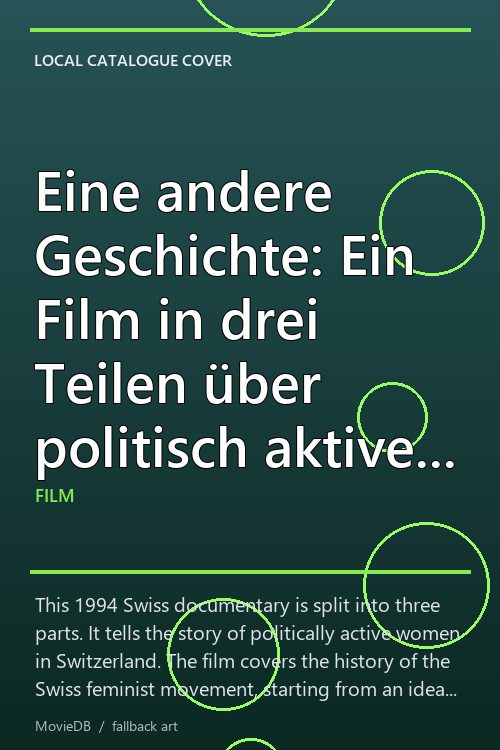 Eine andere Geschichte: Ein Film in drei Teilen über politisch aktive Frauen in der Schweiz poster