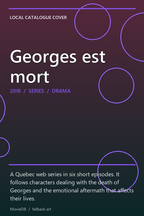 Georges est mort poster