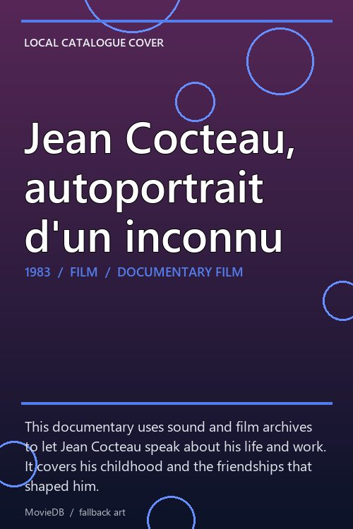 Jean Cocteau, autoportrait d'un inconnu poster