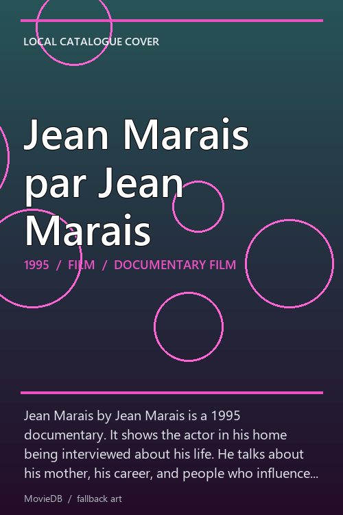 Jean Marais par Jean Marais poster