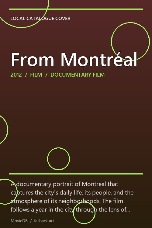 From Montréal poster