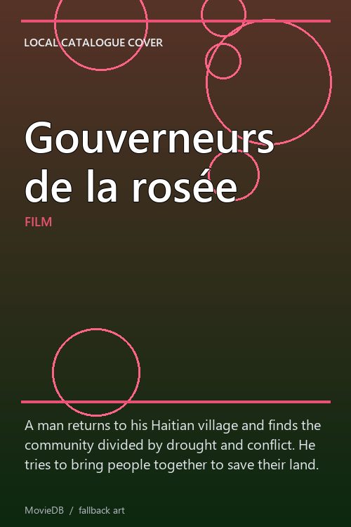 Gouverneurs de la rosée poster
