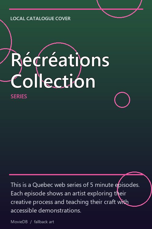 Récréations Collection poster