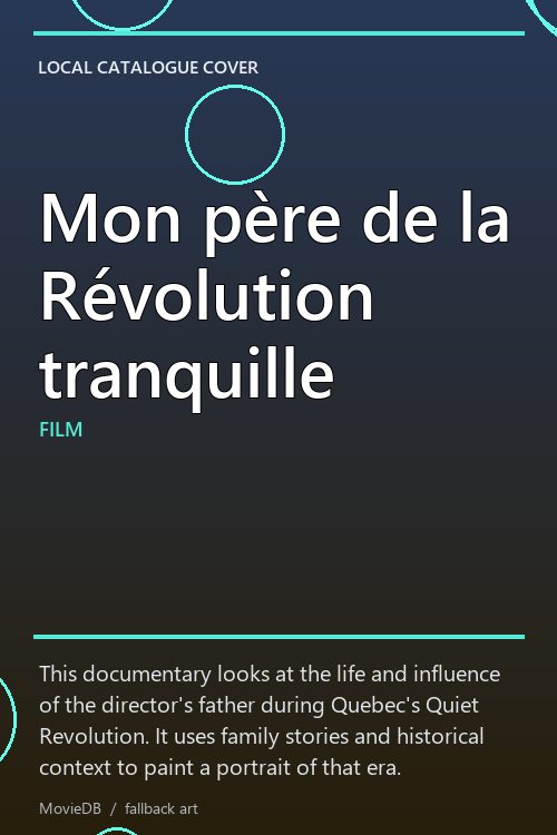Mon père de la Révolution tranquille poster