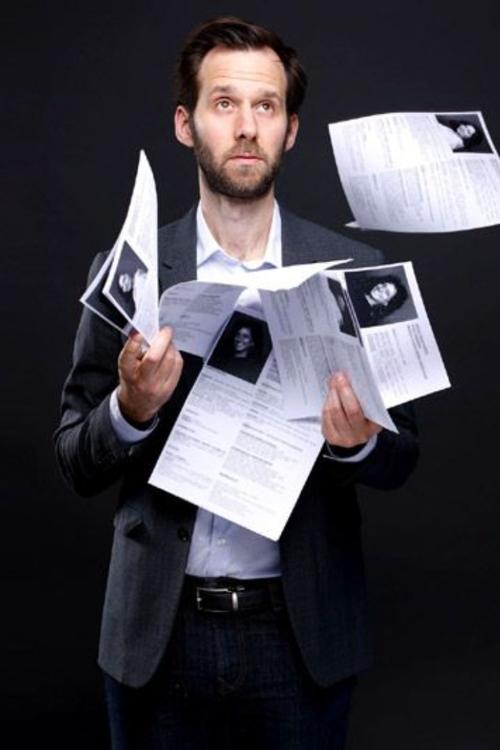 An interview poster
