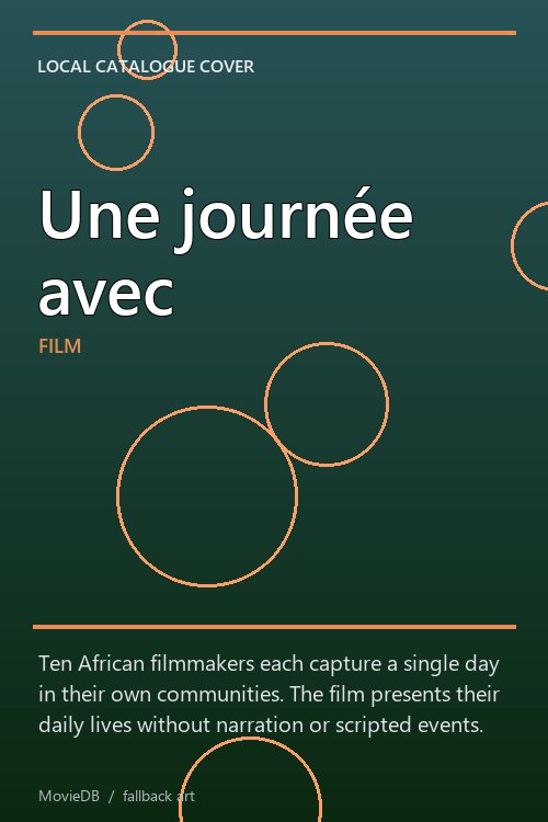 Une journée avec poster