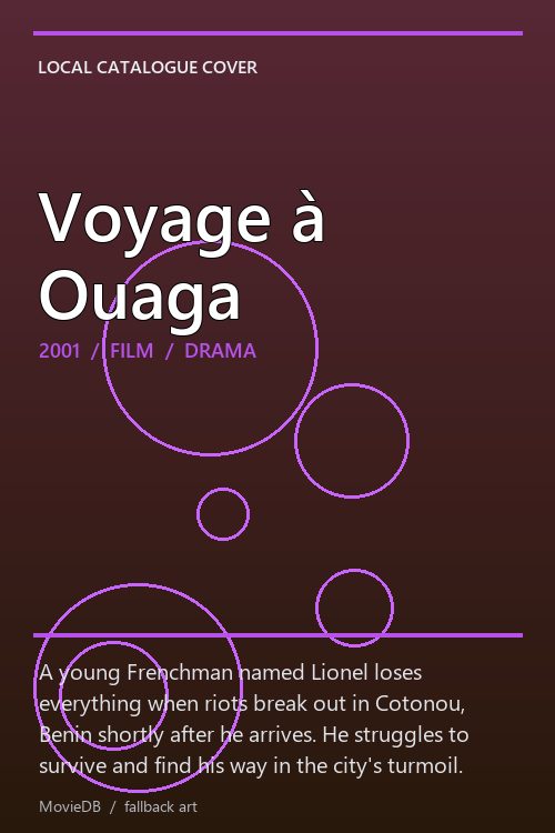 Voyage à Ouaga poster