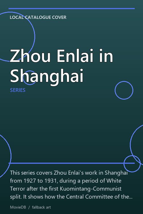 Zhou Enlai in Shanghai poster