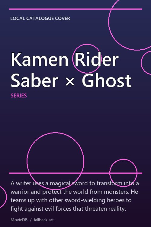Kamen Rider Saber × Ghost poster