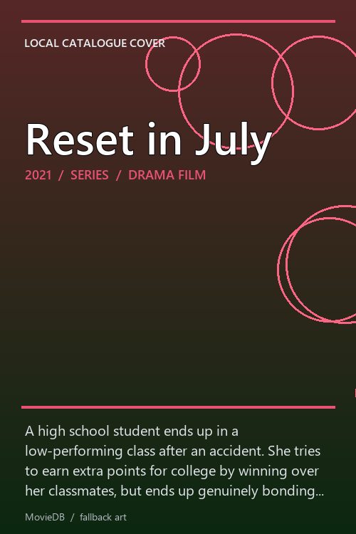 Reset in July poster