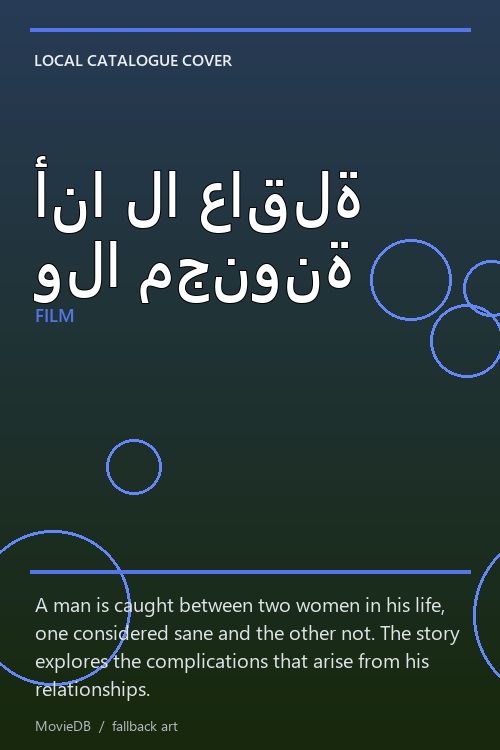 أنا لا عاقلة ولا مجنونة poster