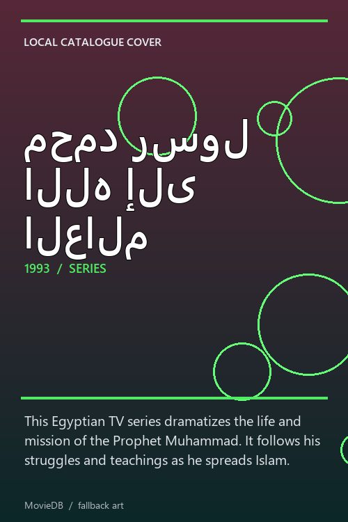 محمد رسول الله إلى العالم poster