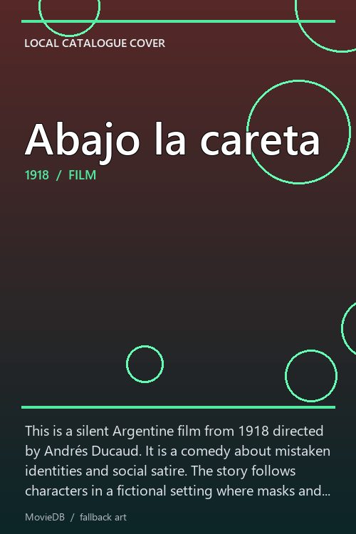 Abajo la careta poster