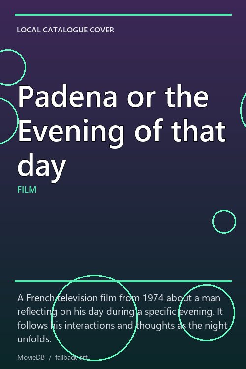 Padena or the Evening of that day poster