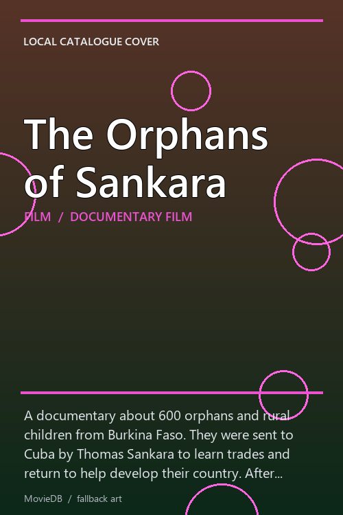 The Orphans of Sankara poster