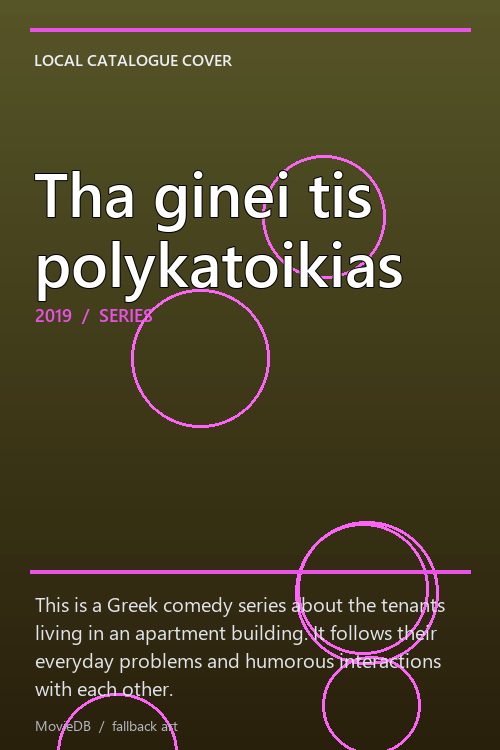 Tha ginei tis polykatoikias poster